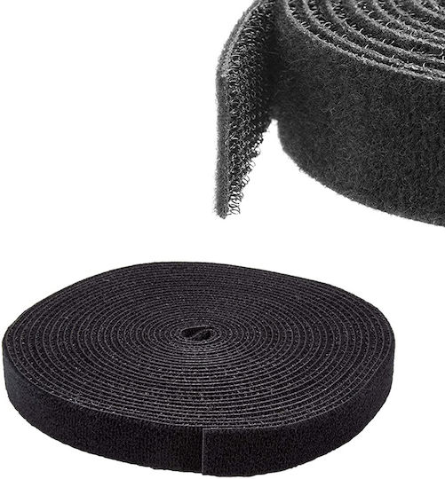 StarTech Velcro Kabelbinder 30mm in Schwarz Farbe (1Stück) HKLP100