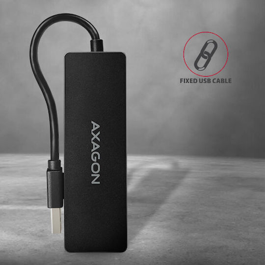Axagon USB-Hub 4 Anschlüsse USB 3.2 mit USB-A Anschluss