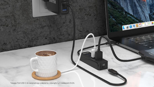 Unitek Hub 4 Θυρών USB 3.0 με σύνδεση USB-C