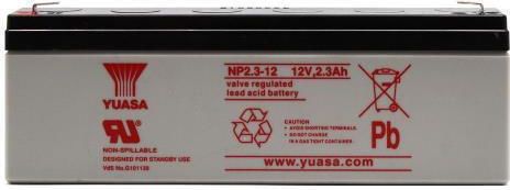 Yuasa NP2.3-12 Baterie UPS cu Capacitate 2.3Ah și Tensiune 12V 1buc