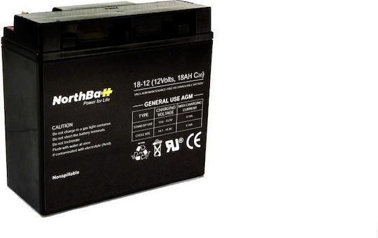 SunLight SPA 12-18 Baterie UPS cu Capacitate 18Ah și Tensiune 12V 1buc