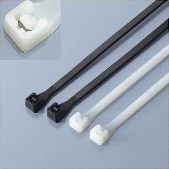 Techly Plastic Cable Ties 4.8mm Black Colour 100pcs