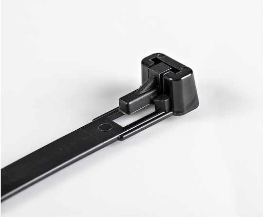 StarTech Plastik Kabelbinder in Schwarz Farbe 100Stück CBMZTRB6BK