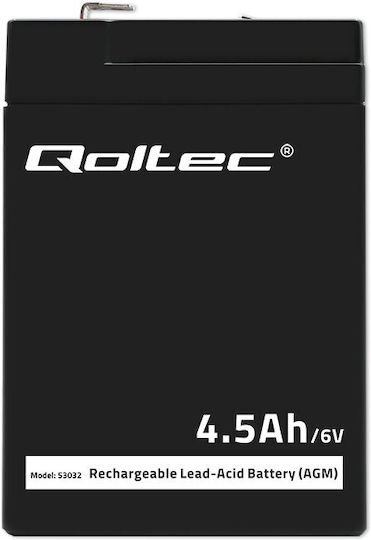 Qoltec Батерия UPS с Капацитет 4.5Ах и Напрежение 6V 53032 1бр