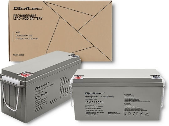 Qoltec AGM Μπαταρία UPS με Χωρητικότητα 150Ah και Τάση 12V