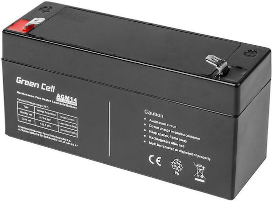 Green Cell Baterie UPS cu Capacitate 3.3Ah și Tensiune 6V AGM14 1buc