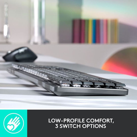 Logitech MX Mechanical Tactile Kabellos Bluetooth Nur Tastatur Englisch US