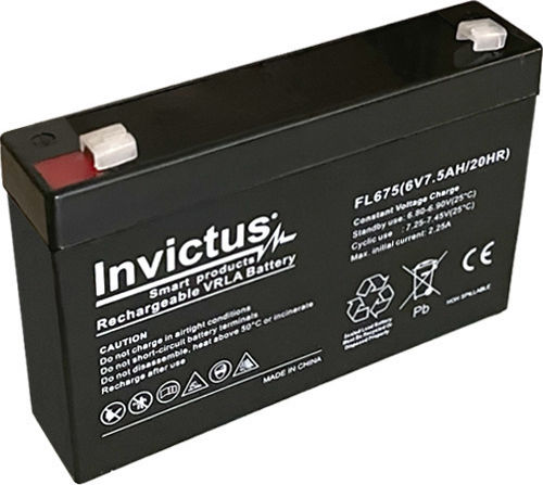 Invictus Батерия UPS с Капацитет 7.5Ах и Напрежение 6V 07.02.0176 1бр