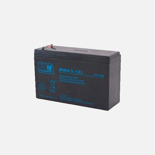 MW Power Батерия UPS с Капацитет 6Ах и Напрежение 12V MWH 5-12L 1бр