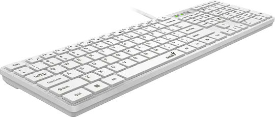 Genius SlimStar 126 Nur Tastatur Englisch US Weiß