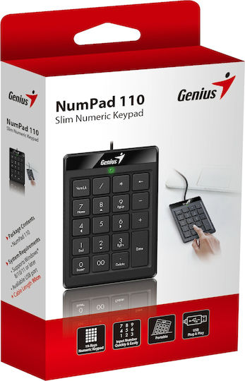 Genius NumPad 110 Цифрова клавиатура Черен