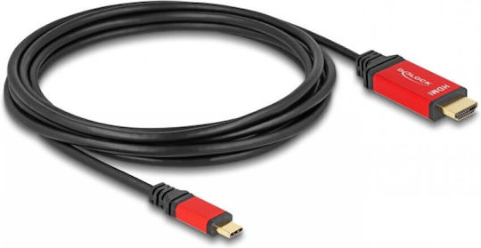 Delock USB Type C to HDMI Cable DP Alt Mode 8K60Hz/4K240Hz T-T HDR 3m Delock 80097