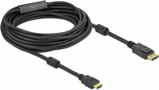 Delock Passive HDMI Cable Delock 85962 DisplayPort 1.2 to HDMI 4K 30Hz 10 m Length Black