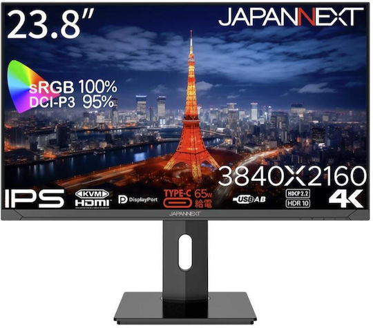Japannext IPS HDR Monitor 23.8" 4K 3840x2160