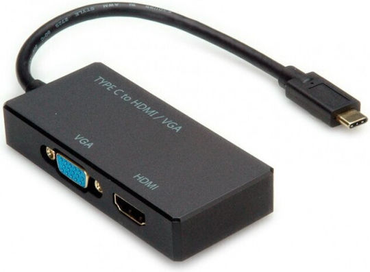 Usb Typ C Zu Hdmi + Vga Adapter T-m Wert 12.99.3215