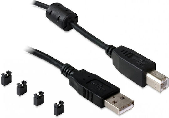 DeLock Конвертор Сериен мъжки към USB-B женски Черен 1бр 87586