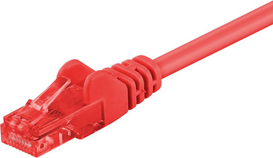 Goobay U/UTP Кат.6 (Gigabit) Мрежов Кабел Ethernet 1м Червен
