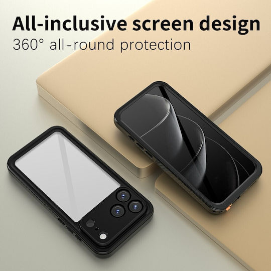 Redpepper Fs Ip68 Back Cover Plastic Rezistentă La Apă Transparent Pentru iPhone 17 Pro Max