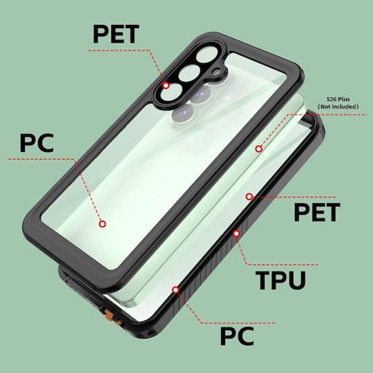 Redpepper Fs Ip68 Back Cover Πλαστικό Αδιάβροχο Διάφανο (Galaxy S26+)