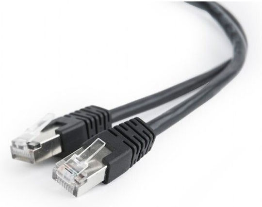 Spacer U/UTP Cat.5e (Gigabit) Καλώδιο Δικτύου Ethernet 20m Μαύρο