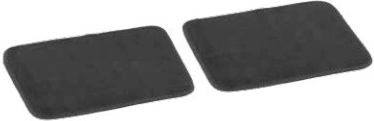TripoCar Auto Fußmatten 4 Stück Weiche Schwarze Vorder- und Rückseite 42x64,5cm/Seite 29x42cm
