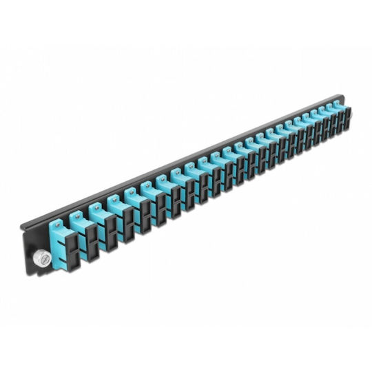 Delock Delock 43366 Front Patch Panel 19" 24-port Sc Duplex Om3 Case Light Blue