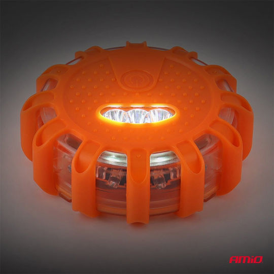 Amio Amio Emergency Safety Light Magnetic Rechargeable 12 SMD LED Red & 3 SMD White Immediate Hazard Signaling Portable Light – 1 Pc 04673/am 04673/am