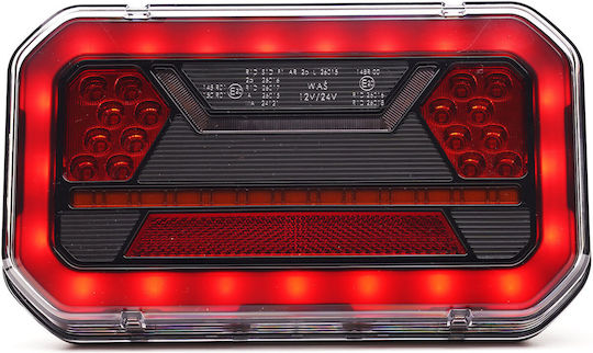 LED Rear Multifunction Smoke Right 12v24v Was