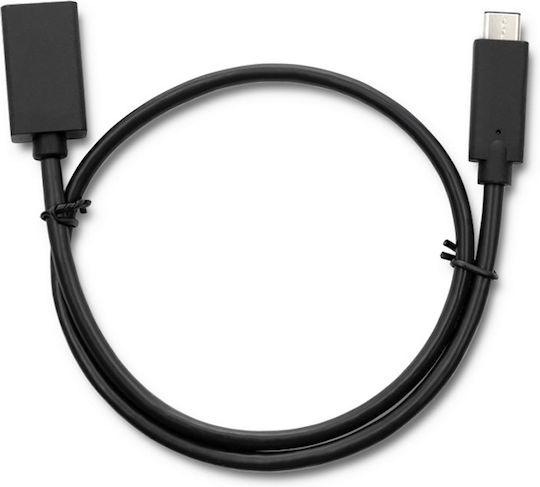 Qoltec USB 3.1 Cable USB-C male - USB-A female Μαύρο 0.5m 50486