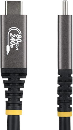 StarTech USB 2.0 Kabel USB-C männlich - USB-C 240W PD Schwarz 1,5 m CC150CM80GUSB4CABLE