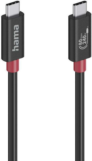 Cablu Hama Tip C 1 M 240 Watt Negru 200799