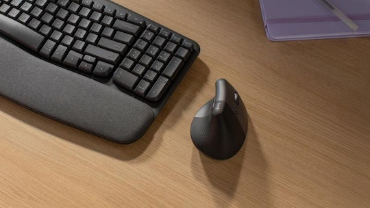 Logitech Lift Ασύρματο Εργονομικό Vertical Ποντίκι Μαύρο