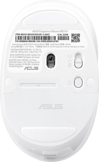 Asus Fragrance MD101 Wireless Mouse Alb