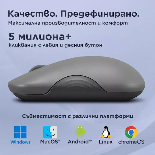 Lenovo 350 Wireless Bluetooth Vertical Mouse White