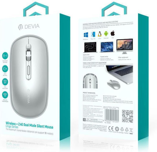 Devia EL245 Kabellos Bluetooth Maus Deep Sky Grey