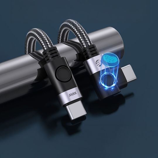 Orico Cable USB-C male - USB-C 100W PD Μαύρο 0.5m