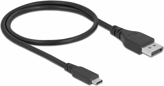 Delock Bidirectional Usb Type-c To Displayport Dp Alt Mode 8k60hz 0.5m Dp 8k Certified Cable Delock 86037