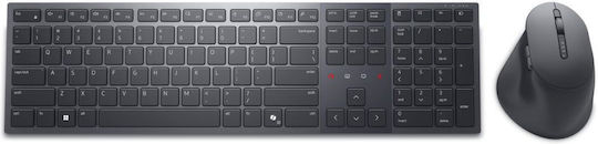 Dell KM900 Безжично Комплект клавиатура и мишка Международен английски Черен