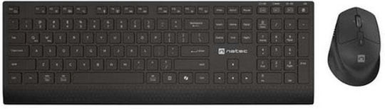 Natec NZB-2315 Безжичен Bluetooth Комплект Клавиатура и Мишка Английски (САЩ)