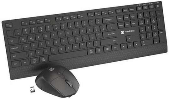 Natec NZB-2315 Безжичен Bluetooth Комплект Клавиатура и Мишка Английски (САЩ)