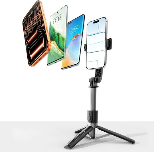 Orico Spv90 Selfie Stick Cell Phone Tripod Bluetooth With Black Lighting