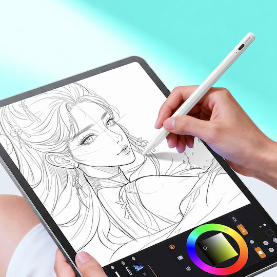 Joyroom JR-K12 14 Bucăți Stylus Digital Cu Palm Rejection Pentru iPad Compatibilitate Universală Alb