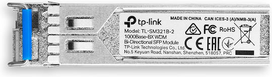 TP-LINK Трансивър TL-SM321B-2 SFP Едномодов Оптичен Кабел (SMF) 1 Брой