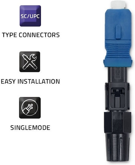 Qoltec Sc Upc Fiber Optic Quick Connector Singlemode 3.0mm