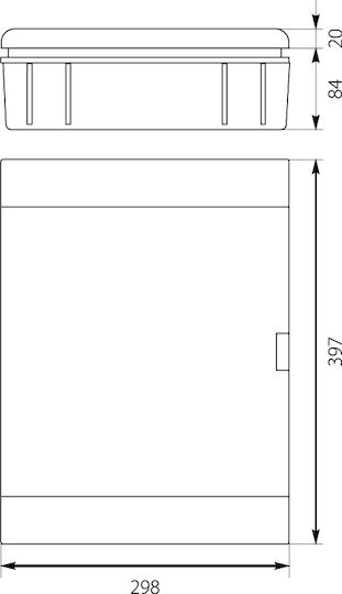 Flush-mounted Switchgear Srp-24 N+pe 2x12m Ep