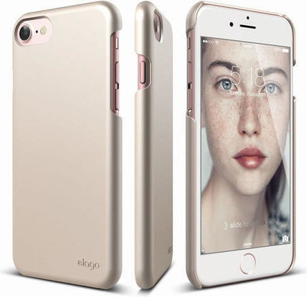 Elago Slim Fit 2 Back Cover Σιλικόνης Champagne Gold (iPhone SE 2022/2020)