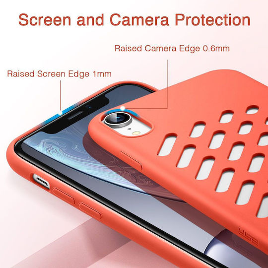 ESR Yippee Color Crocs Back Cover Silicone Coral (iPhone XR)