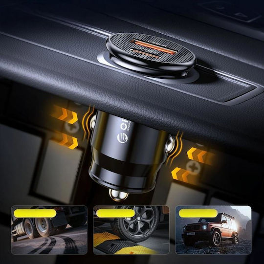 Orico Powermini 30w Usb-c + Usb-a Car Charger Black Pm-30-1a1c Orico-pm-30-1a1c-bk-ep-hu