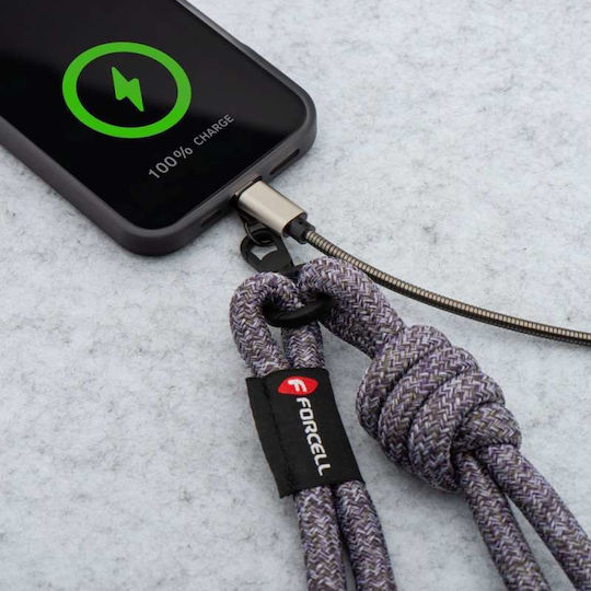 Forcell Neck Strap for Mobile Phones Gray