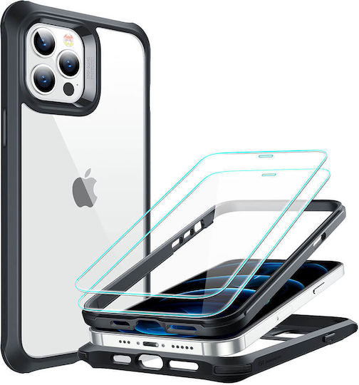ESR Alliance 360 Full Cover Plastic Set with Glass Blue (iPhone 12 Pro Max)
